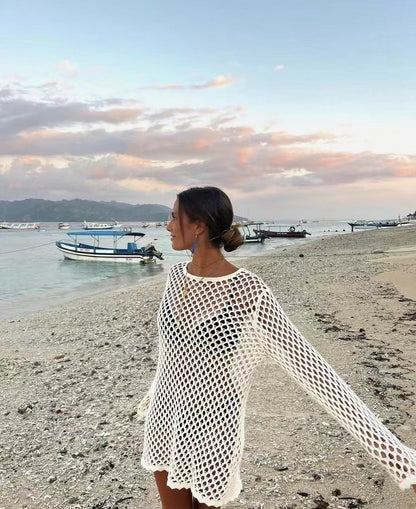 Brunei Cover Up Dress - White