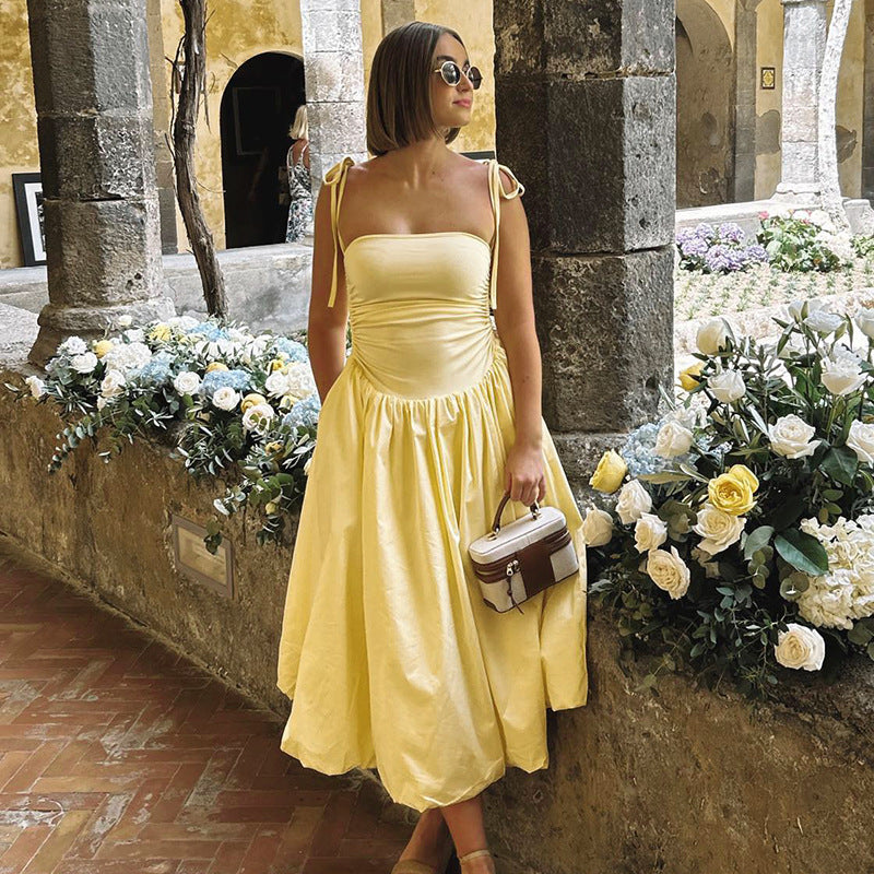 Katlene  Dress - Yellow