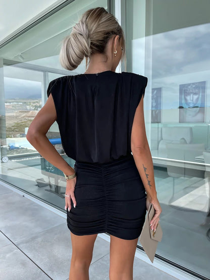 Truden Mini Dress -  Black