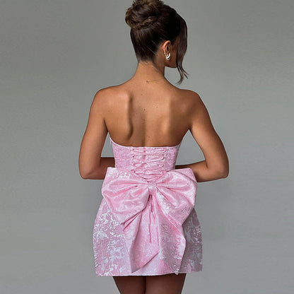 Antalya Mini Dress-Pink