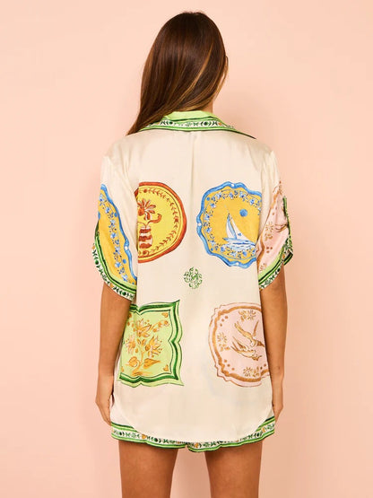 Tropical Dream Co-ord - Apricot