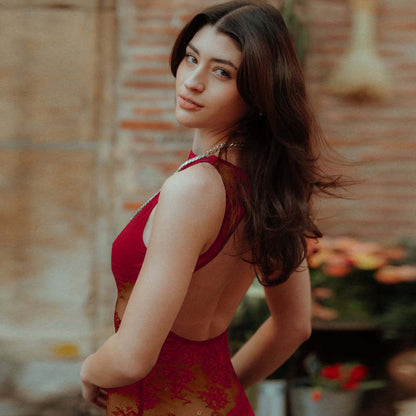 Hallstatt Maxi Dress - Red