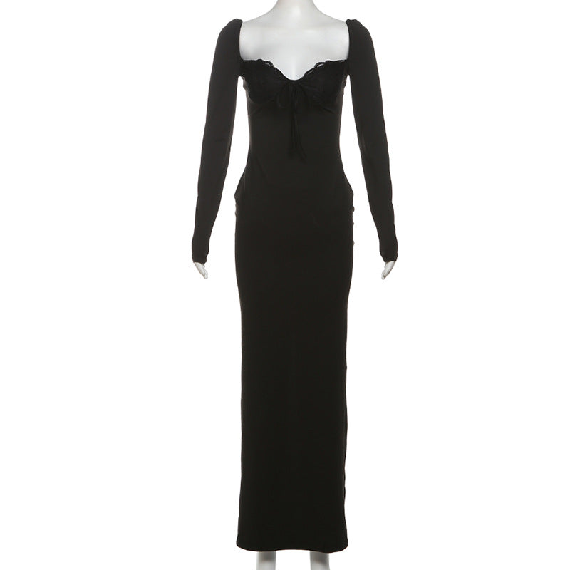 Praush Bodycon Dress - Black