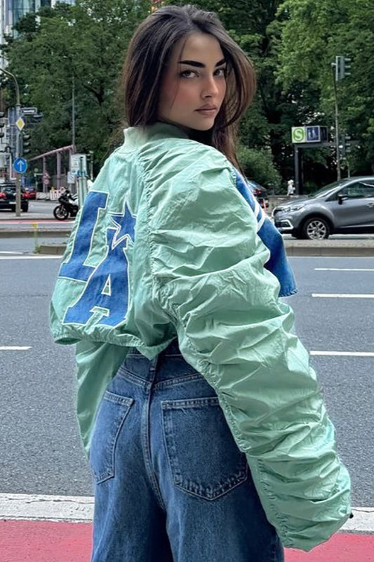 Street Style Letter Print Jacket