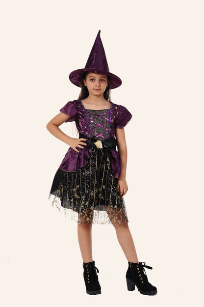 Little Witch Outfit Kid Halloween Costume