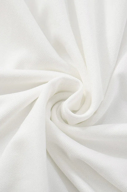 Deep V Hollow Out Mini Dress