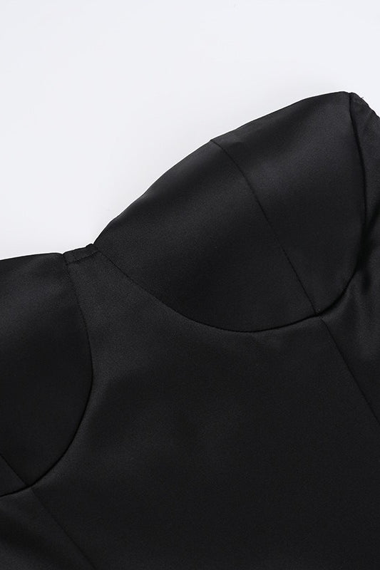 Strapless Ruched A-Line Party Dress