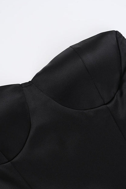 Strapless Ruched A-Line Party Dress