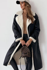 Reversible Fleece Stand Collar Coat coats