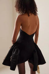 Floral Applique Ball Gown Dress