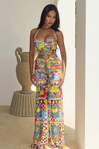 Cutenew Tie Dye Sexy Women Maxi Dress