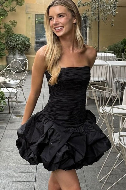 Layered Strapless Ball Party Dress