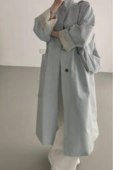 Relaxed Midi Blend Panel Design Overcoat