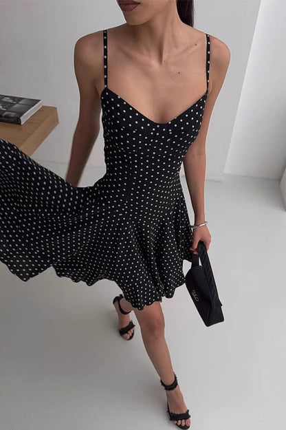 Polka Dot A-Line Cami Mini Dress