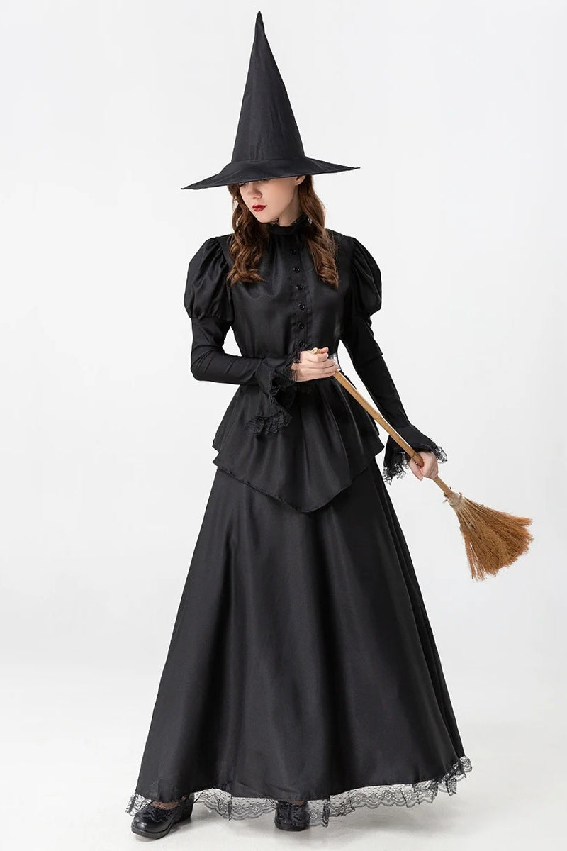 Flared Sleeve Witch Halloween Costume