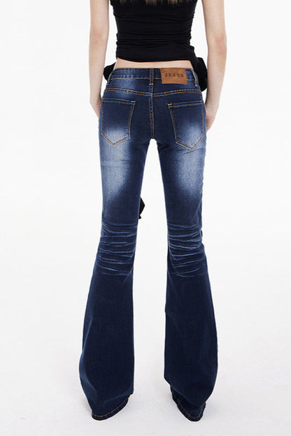Low Waist Long Flare Jeans