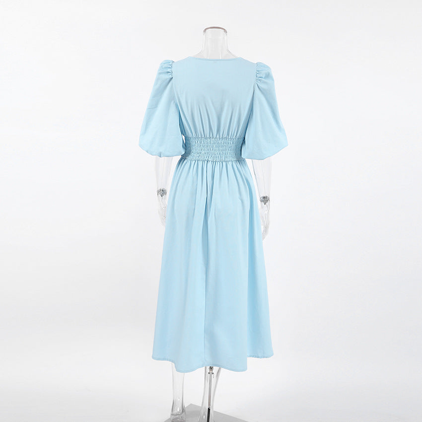 Sky Midi Dress - Blue