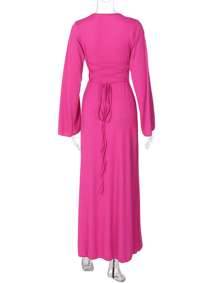 Elizabeth Maxi Dress - Rose Red