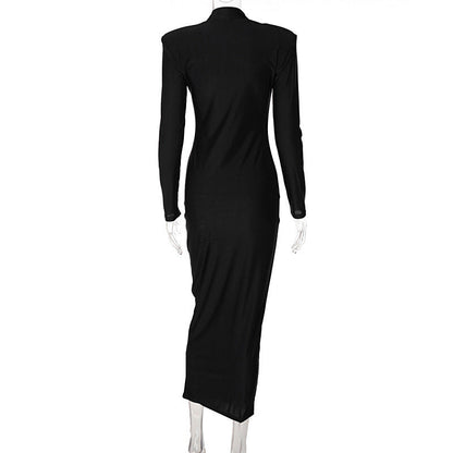 Helena Midi Dress - Black