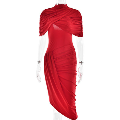 Deardorff Midi Dress - Red