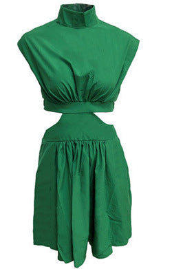 Glorina Mini Dress - Dark Green