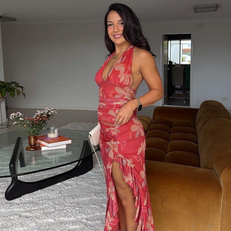 Rebus Maxi Dress - Red