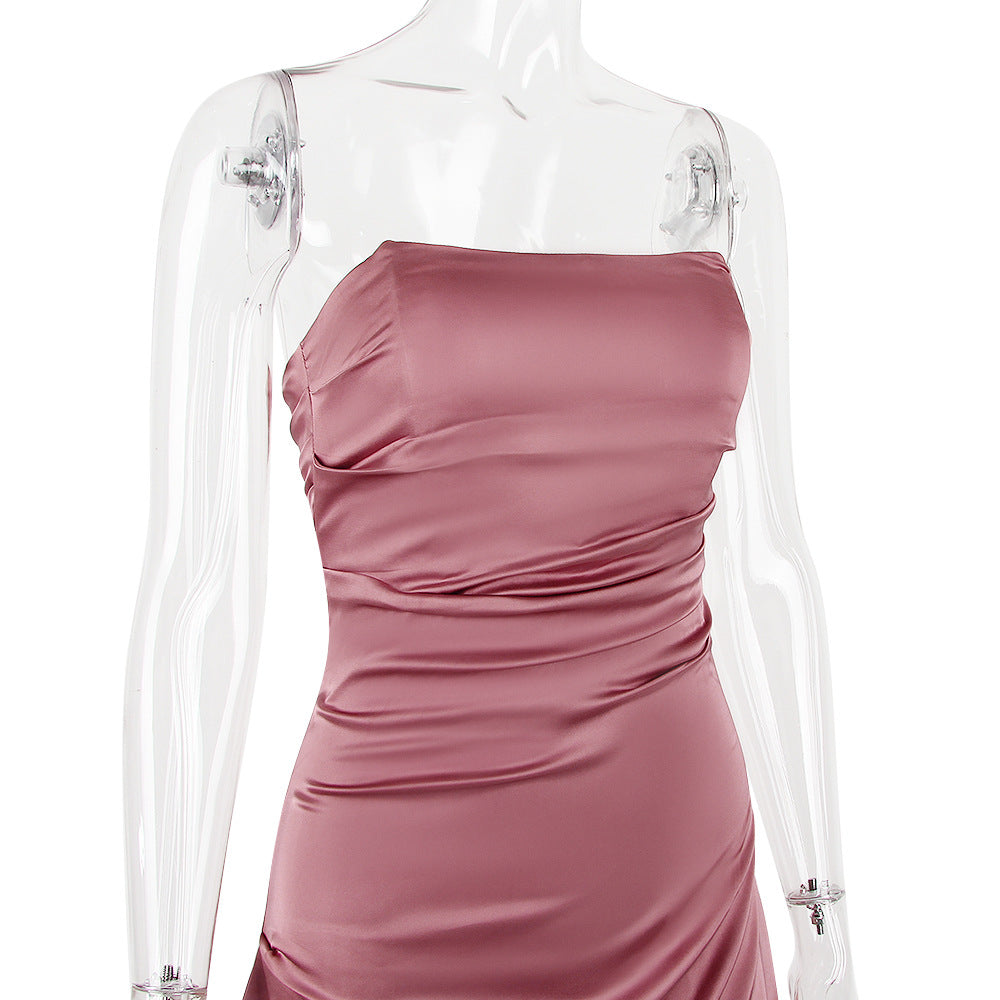 Cassio Mini Dress - Rose Red