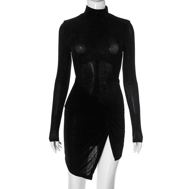 Doren Night Mini Dress - Black