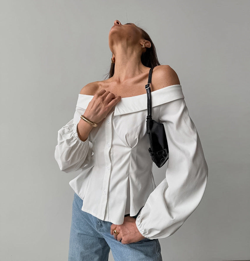 Halez Off Shoulder Top - White