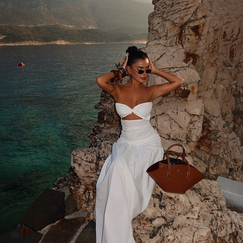 Cruz Maxi Dress-White