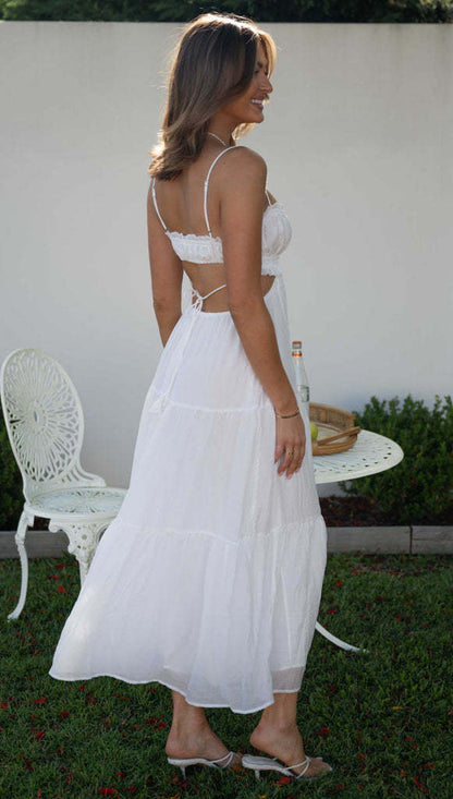 Saz Maxi Dress - White