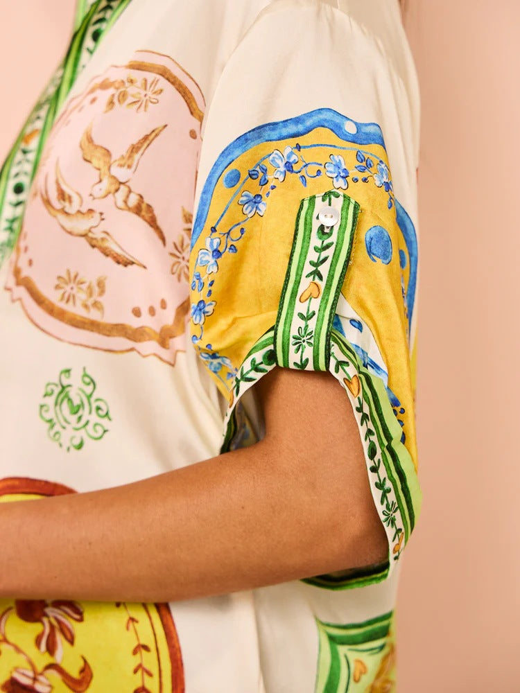 Tropical Dream Co-ord - Apricot