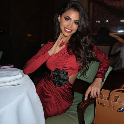 Ross Maxi Dress - Red