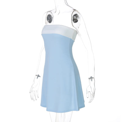 Venetia Mini Dress - Blue