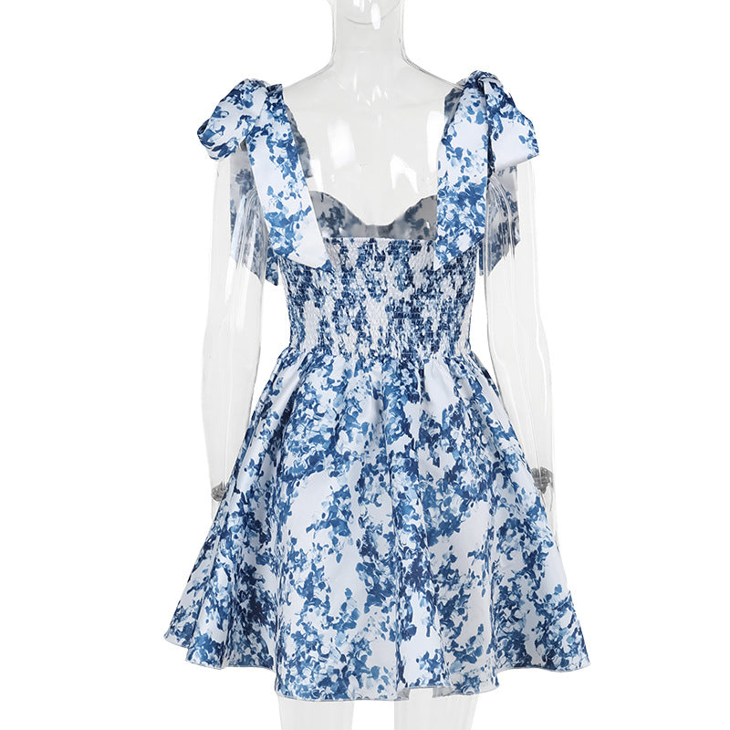 Sicily Mini Dress-Blue