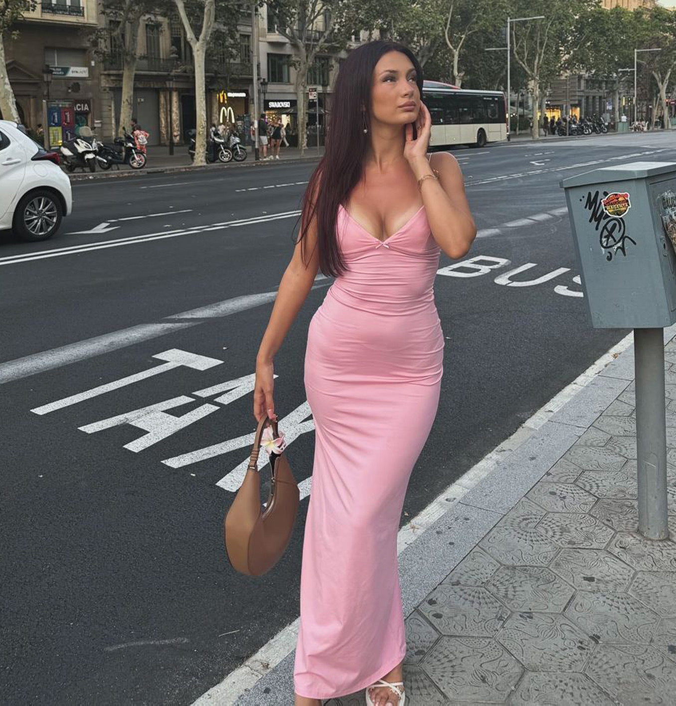 Harrison Maxi Dress - Pink