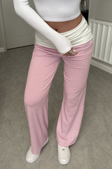 Striped Color Block Knit Pants