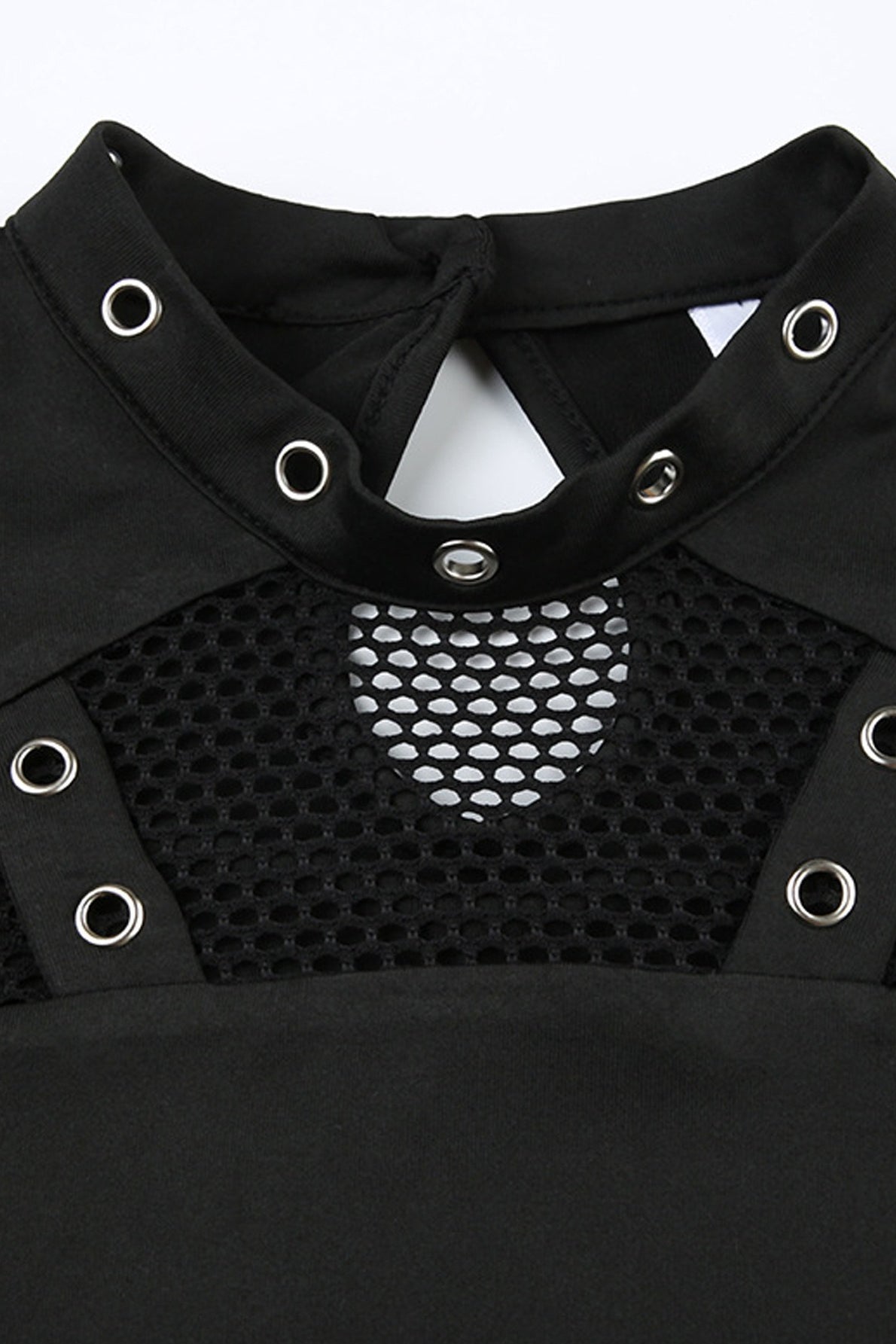 Gothic Hollow Out Mesh T-Shirt