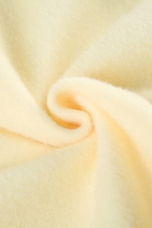 Letter Print Fur Detail Hoodie