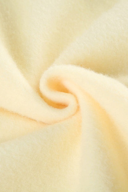 Letter Print Fur Detail Hoodie