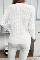 Casual Round Neck Knit Sweater