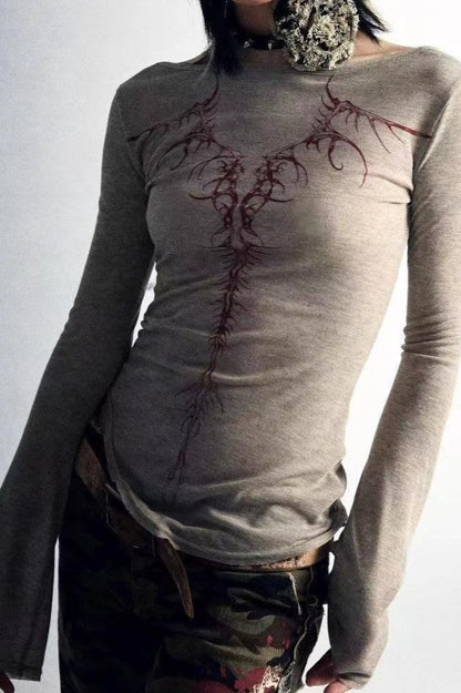 Y2K Graphic Slim T-Shirt