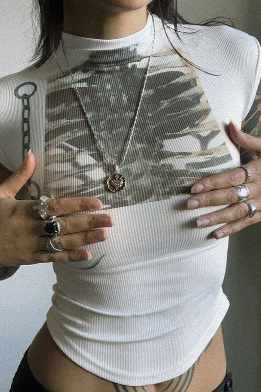 Gothic Graphic Slim Fit T-Shirt