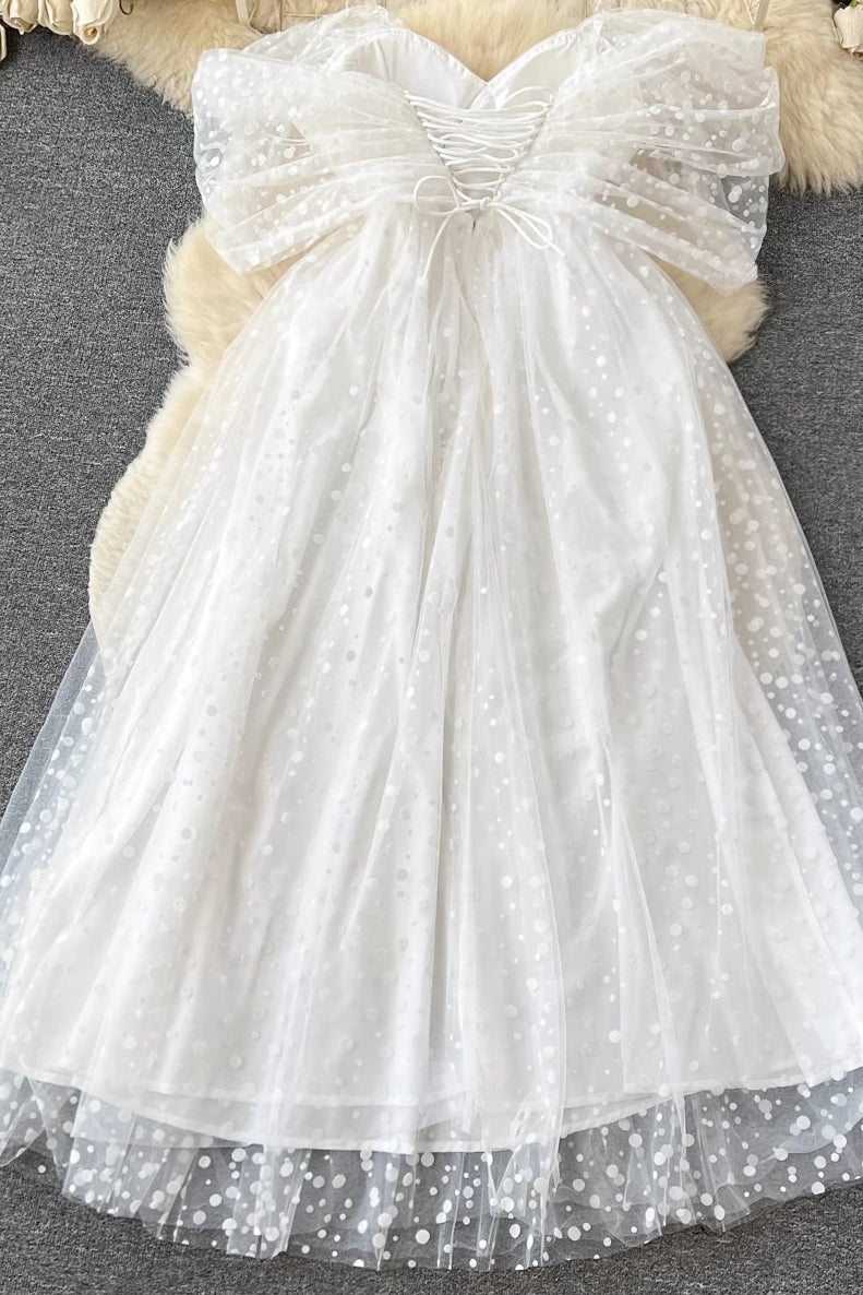 Elegant V-Neck Raglan Sleeve Midi Party Dress