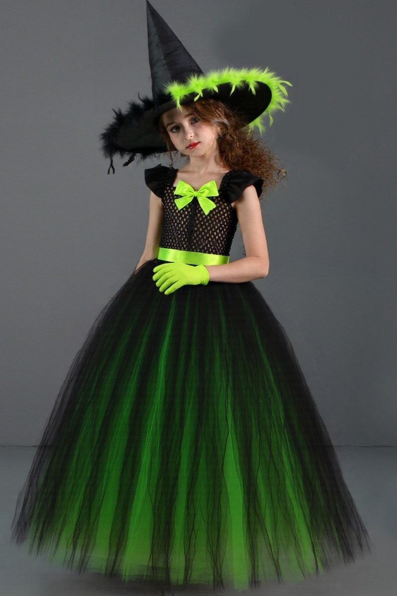 Evil Witch Dress Kid Halloween Costume