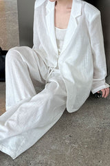 Lightweight Linen-Look Blazer