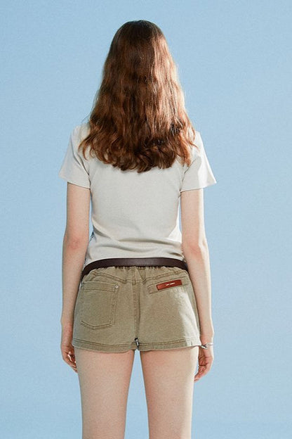 Chic Fitted Cotton T-Shirt