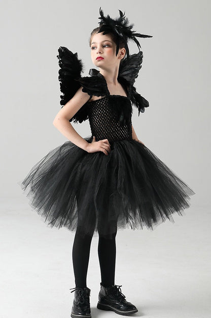Black Swan Dress Kid Halloween Costume