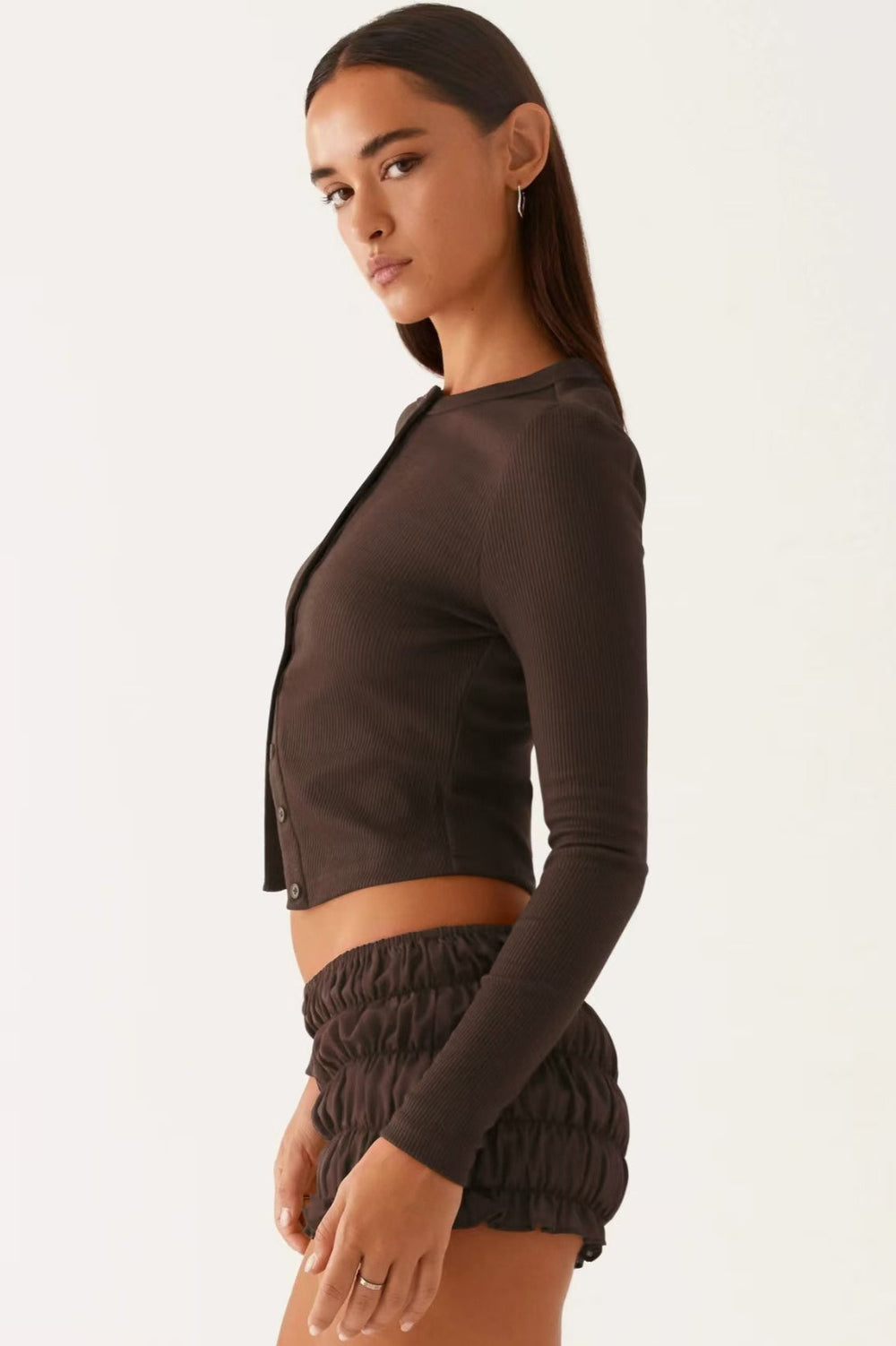 Minimalist Button Cardigan