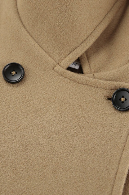 Batwing Sleeve Wool Blend Coat coats